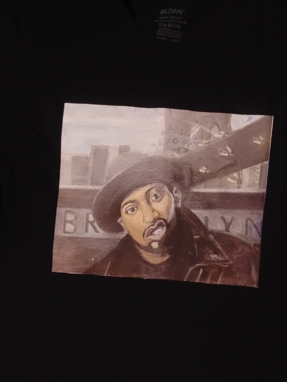 ODB Custom Printed Gildan Black Tee
